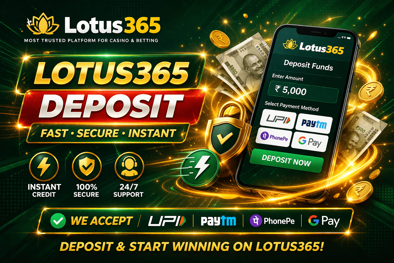 Lotus365 Deposit
