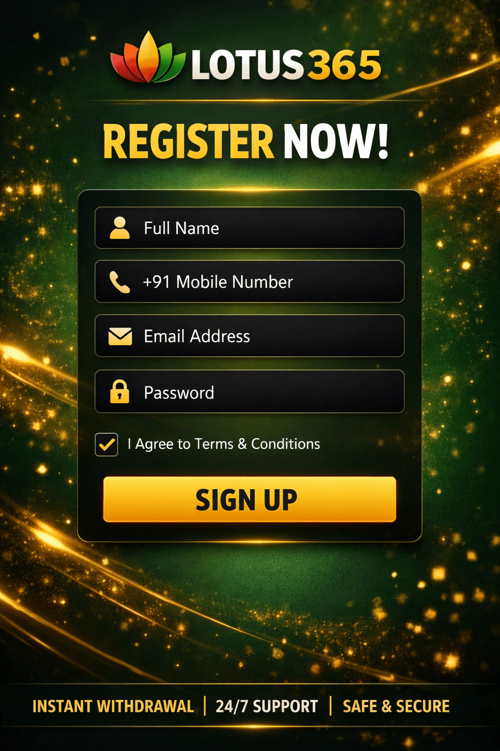 Lotus365 Register