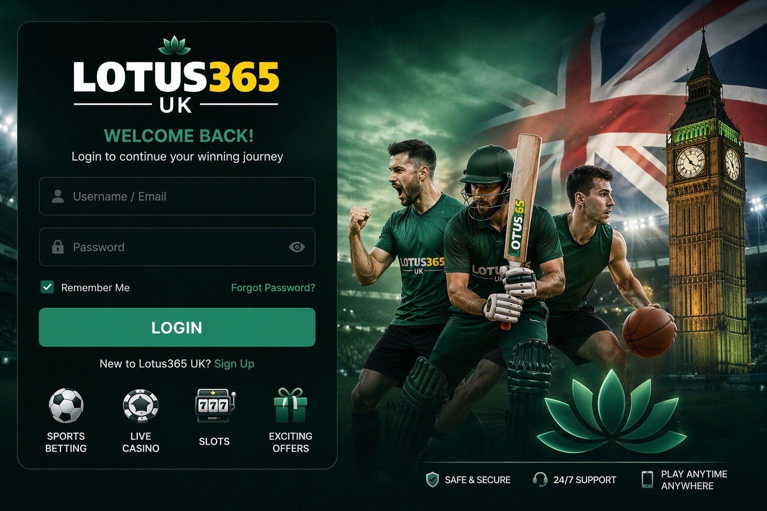 Login Lotus365 UK