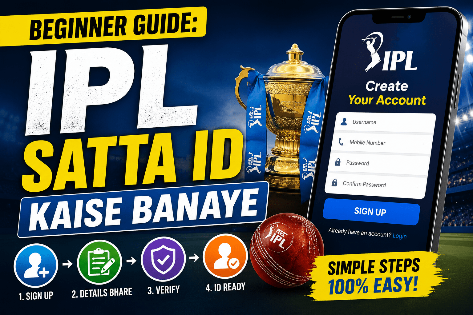 How to create IPL satta ID