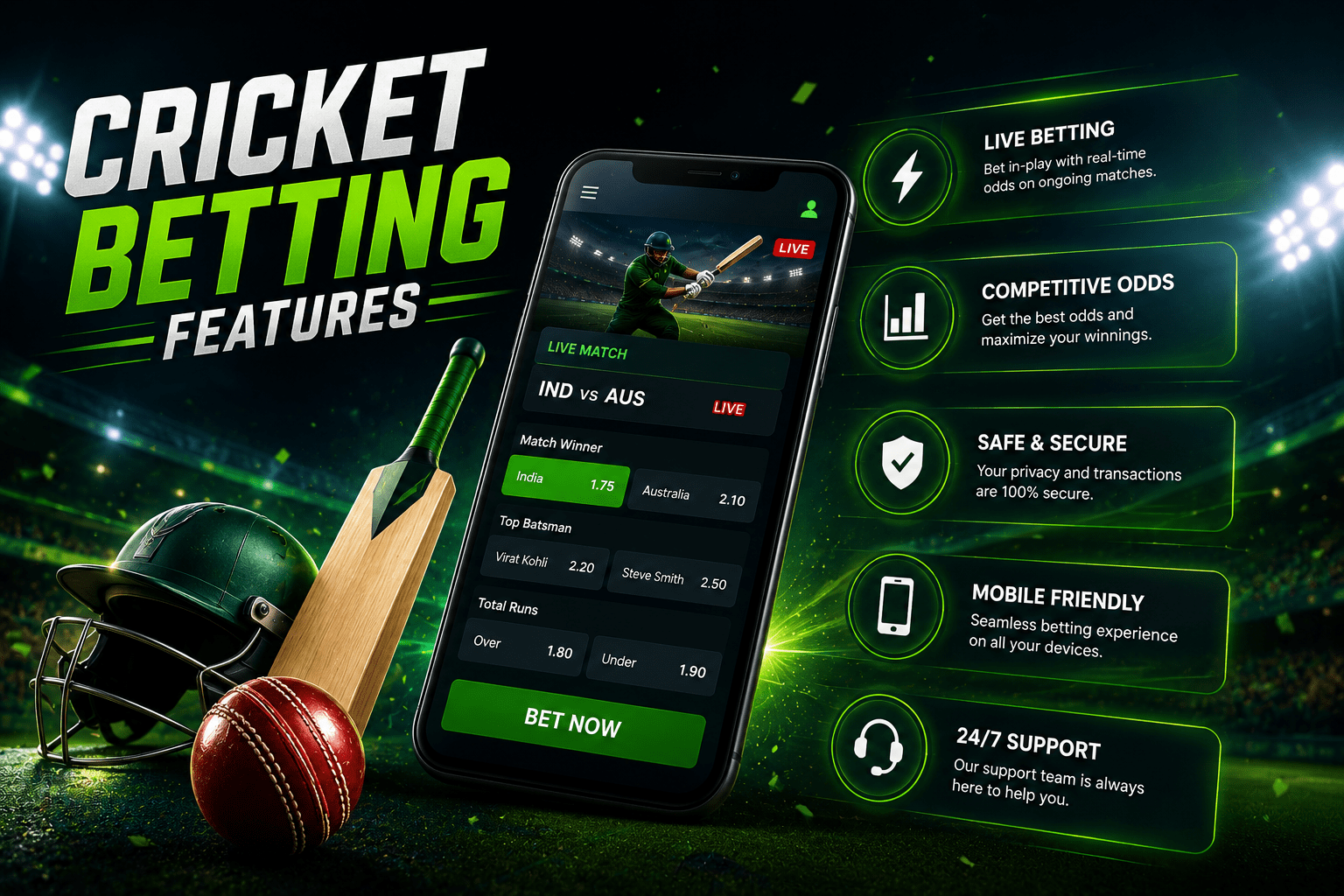 Cricket Betting Features